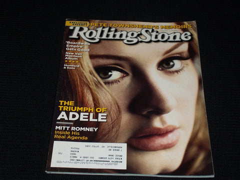 2012 OCTOBER 11 ROLLING STONE MAGAZINE - ADELE FRONT COVER - E 1717