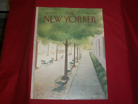 1983 SEPTEMBER 19 NEW YORKER MAGAZINE FRONT COVER ONLY - GREAT ART FOR FRAMING