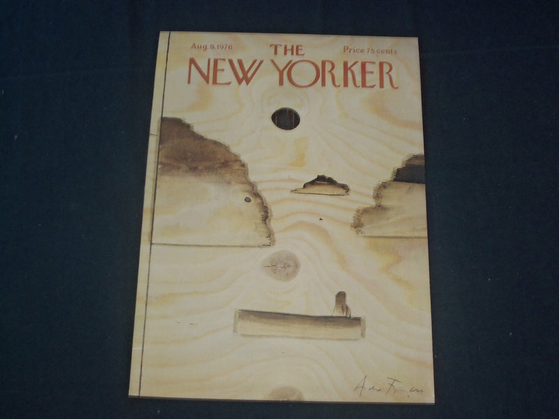 1976 AUGUST 9 NEW YORKER MAGAZINE FRONT COVER ONLY - GREAT ART FOR FRAMING