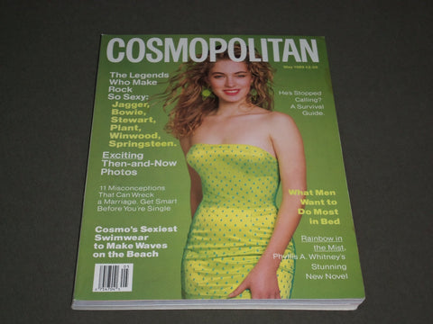 1989 MAY COSMOPOLITAN MAGAZINE - ELAINE IRWIN, PHOTO BY SCAVULLO - SP 3159