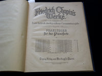 1900'S FRIEDRICH CHOPKIN'S WERKE BOUND VOLUME NO. 6 - PRAELUDIEN - KD 1870B
