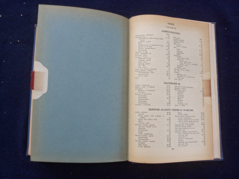 1940 THE R.O.T.C. INFANTRY MANUAL HARDCOVER BOOK - VOLUME III - KD 8622