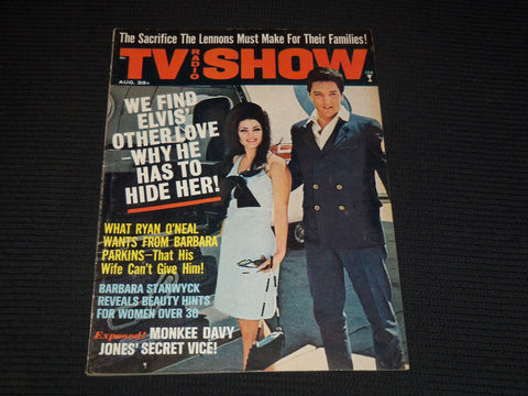 1967 AUGUST TV RADIO SHOW MAGAZINE - ELVIS PRESLEY COVER - E 12489