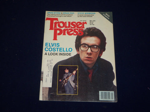 1981 MAY TROUSER PRESS MAGAZINE - ELVIS COSTELLO COVER - SP 9612
