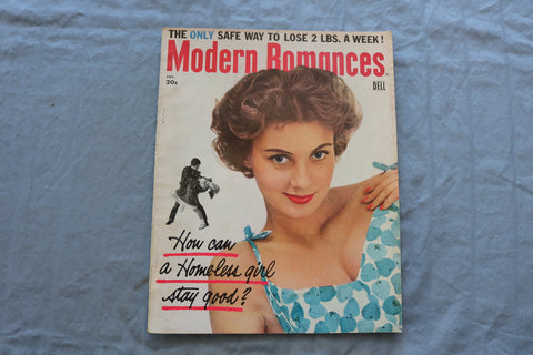 1957 JULY MODERN ROMANCES MAGAZINE - HOMELES GIRL COVER - SP 5397V
