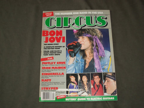 1987 APRIL 30 CIRCUS MAGAZINE - BON JOVI COVER - GREAT PHOTOS - B 761
