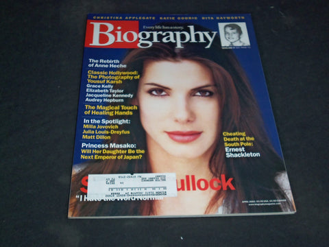 2002 APRIL BIOGRAPHY MAGAZINE - SANDRA BULLOCK - SP 6260