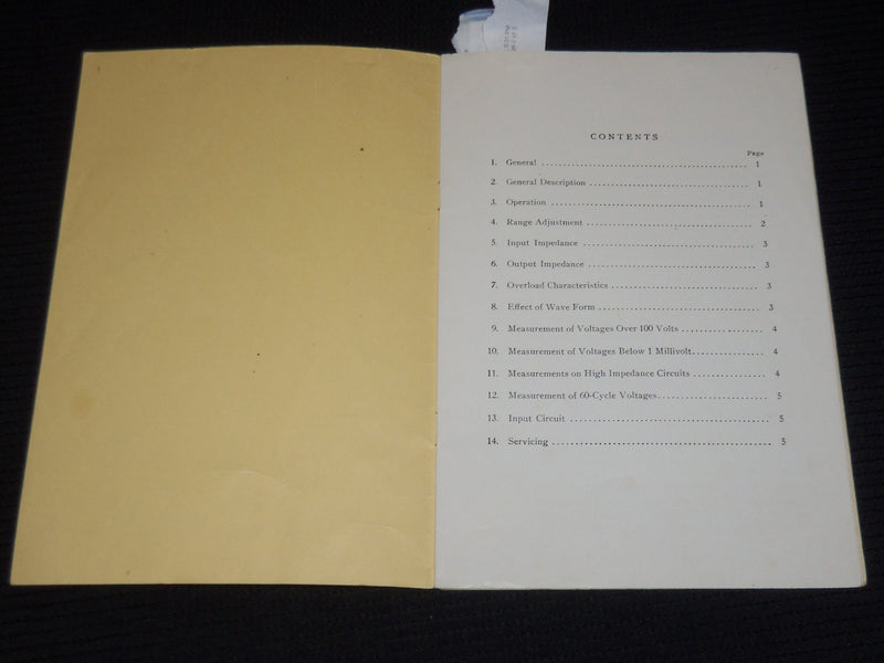 1949 APRIL INSTRUCTIONS FOR AC ELECTRONIC VOLTMETER MODEL 300 - 7TH EDN - J 9896