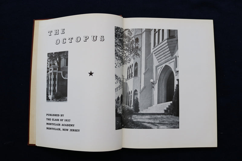 1937 OCTOPUS MONTCLAIR ACADEMY SCHOOL YEARBOOK - MONTCLAIR, NJ - YB 3453