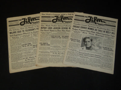 1938-1939 THE FILM DAILY NEWSPAPER LOT OF 3 - JUAREZ - BOY MEETS GIRL - JC 47