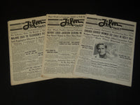 1938-1939 THE FILM DAILY NEWSPAPER LOT OF 3 - JUAREZ - BOY MEETS GIRL - JC 47