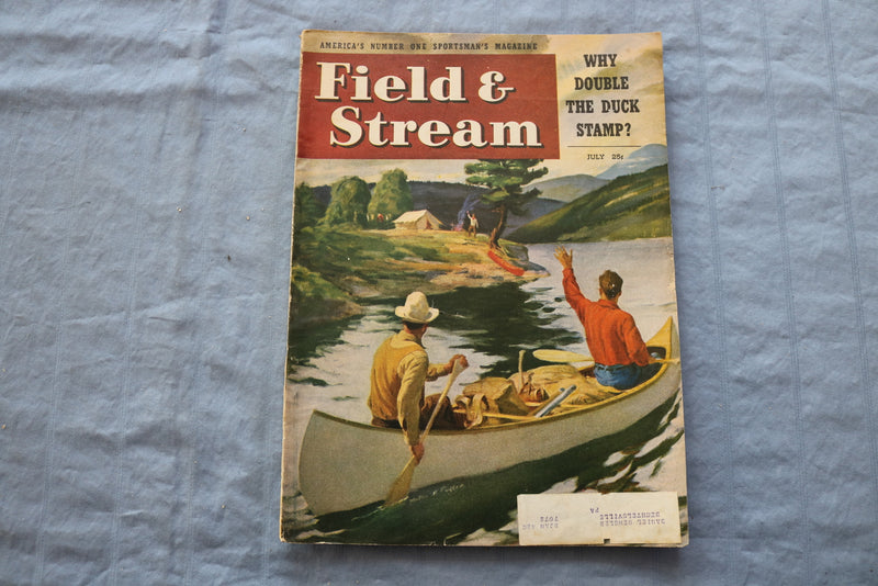 1947 JULY FIELD & STREAM MAGAZINE - WHY DOUBLE THE DUCK STAMP? - ST 1001C