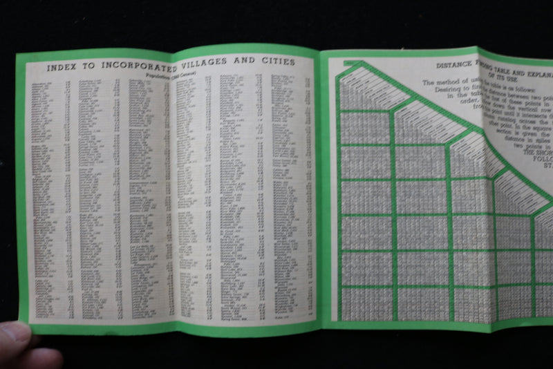 1942 WISCONSIN OFFICIAL HIGHWAY MAP - K 1984