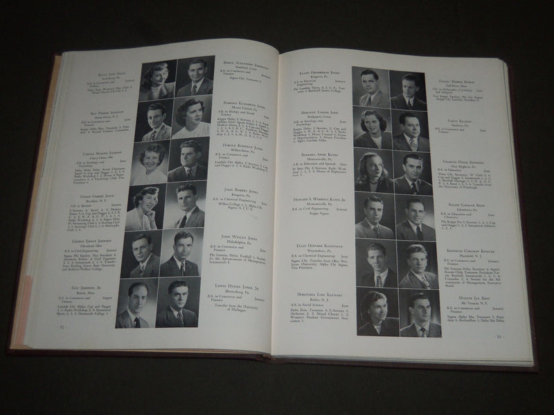 1949 L'AGENDA BUCKNELL UNIVERSITY YEARBOOK - LEWISBURG, PA - PHOTOS - YB 939