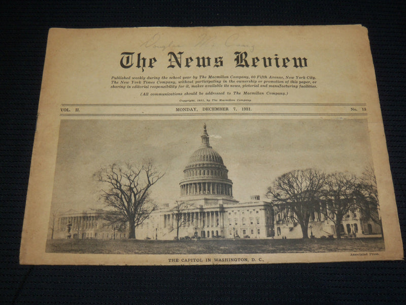 1931-1932 THE NEWS REVIEW NEWSPAPER LOT OF 17 ISSUES - NEW YORK CITY - O 314
