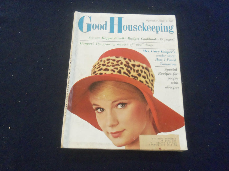 1963 SEPTEMBER GOOD HOUSEKEEPING MAGAZINE - NICE COVER, ARTICLES & ADS - F 252R