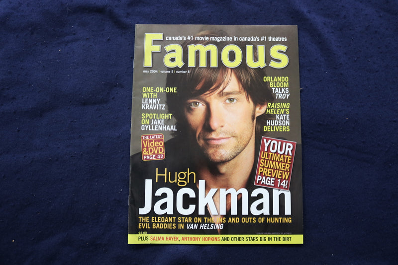 2004 MAY FAMOUS MAGAZINE - HUGH JACKMAN COVER - E 18768