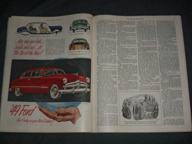 1948 JULY 3 THE SATURDAY EVENING POST MAGAZINE - ILLUSTRATED COVER - SP 2478B