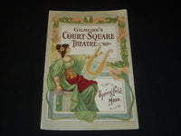 1910 GILMORE'S COURT SQUARE THEATRE PROGRAM - SPRINGFIELD MASSACHUSETTS - J 5384