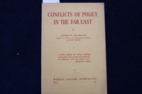 1934 CONFLICTS OF POLICY IN THE FAR EAST SOFTCOVER BOOK BY G. BLAKESLEE - K 1560