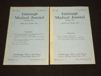 1942 APRIL & MAY EDINBURGH MEDICAL JOURNAL MAGAZINE LOT OF 2- WR 572E