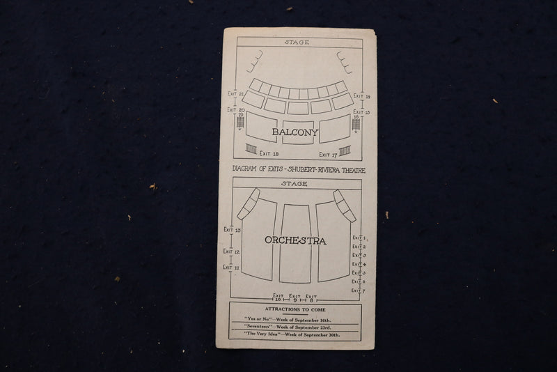 1920 THE COPPERHEAD -SHUBERT RIVIERA THEATRE - LIONEL BARRYMORE PROGRAM - K 1782
