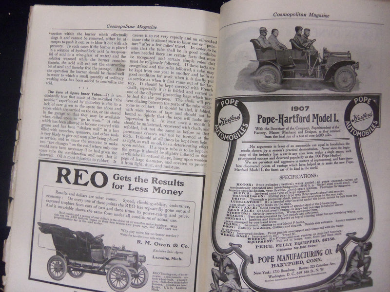 1906 OCTOBER COSMOPOLITAN MAGAZINE - NICE COVER, ADS AND ARTICLES - ST 3014