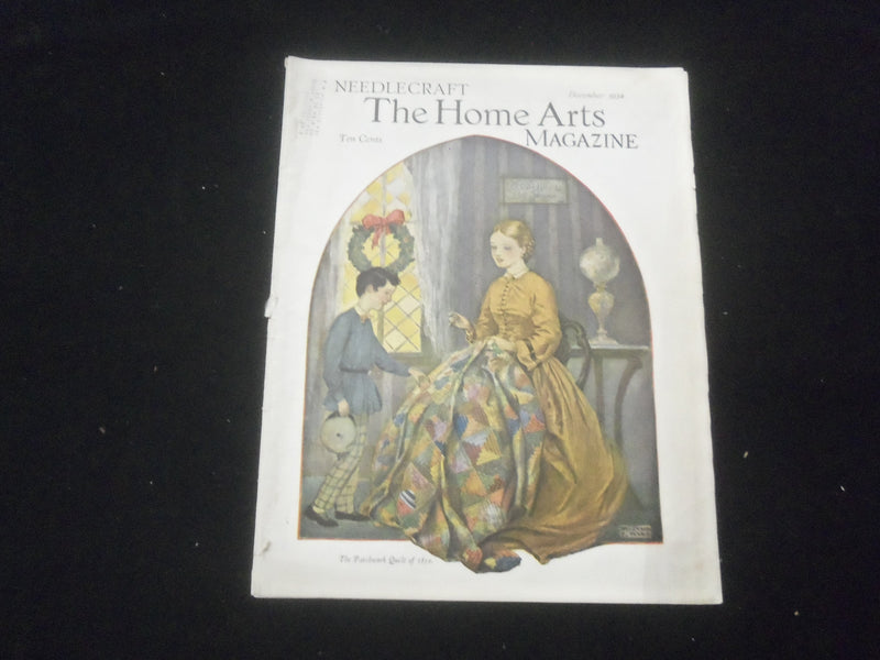 1934 DECEMBER NEEDLECRAFT MAGAZINE - NICE ILLUSTRATED COVER - SP 886B