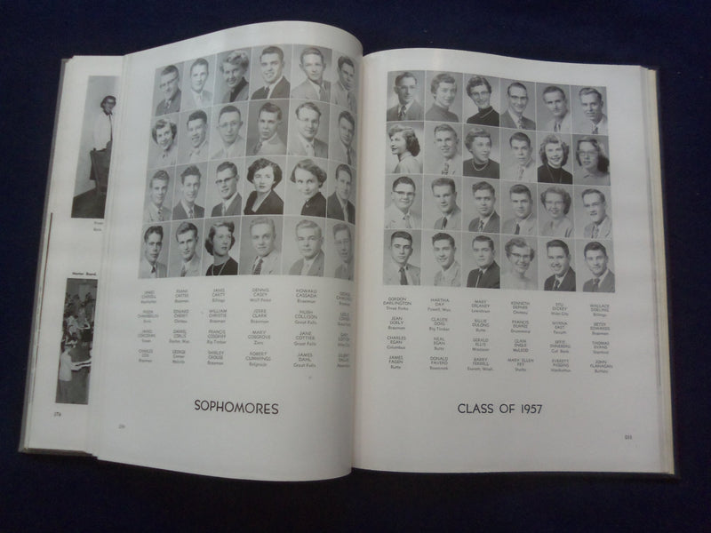 1955 MONTANAN MONTANA STATE UNIVERSITY YEARBOOK - BOZEMAN, MONTANA - YB 3097