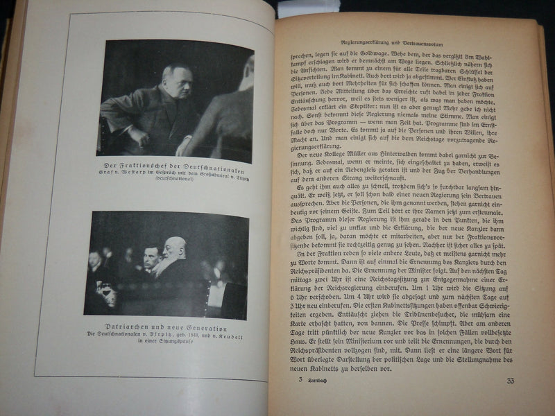 1926 DIE HERRSCHAFT DER FUNFHUNDERT BOOK BY WALTHER LAMBACH - KD 6805