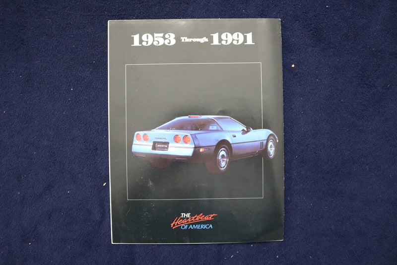 1991 VETTE SET COLLECTOR'S CARDS BROCHURE- INAUGURAL EDITION -SOFTCOVER - K 1428