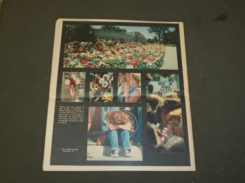 1977 THE SUNDAY BULLETIN NEWSPAPER - ELVIS PRESLEY TRIBUTE - NP 3420