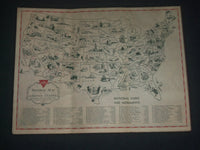 1940'S CONOCO TRAVEL BUREAU MAPS LOT OF 8 - NJ - NY - PA - MARYLAND - O 1616