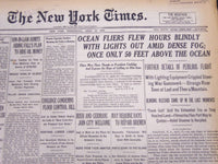 1928 APRIL 18 NEW YORK TIMES - OCEAN FLIERS FLEW HOURS BLINDLY - NT 5280