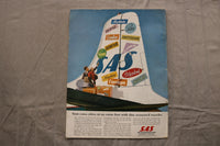 1957 APRIL TRAVEL MAGAZINE - EUROPEAN ISSUE COVER - B 454M