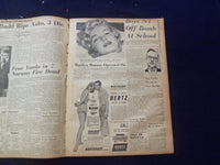 1959 JUNE 23 BOSTON AMERICAN NEWSPAPER - MARILYN MONROE ARTICLE & PHOTO- NP 6240