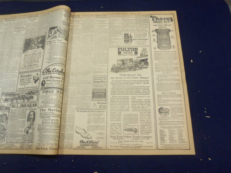 1918 JUNE 20 NEW YORK TIMES - ITALIANS HAVE FOE PENNED ON THE PIAVE - NT 9100
