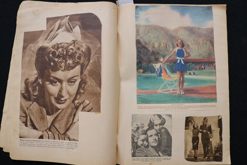 MOVIE STARS SCRAPBOOK - BETTY GRABLE - ANNE SHIRLEY - E 24904