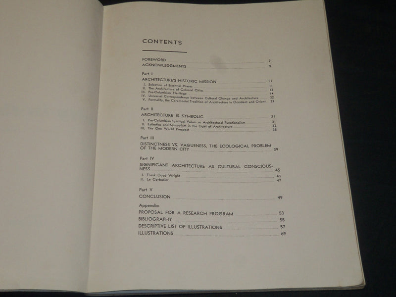 1944 THE ARCHITECTONIC CITY IN THE AMERICAS BOOK BY HUGO LEIPZIGER - KD 5864