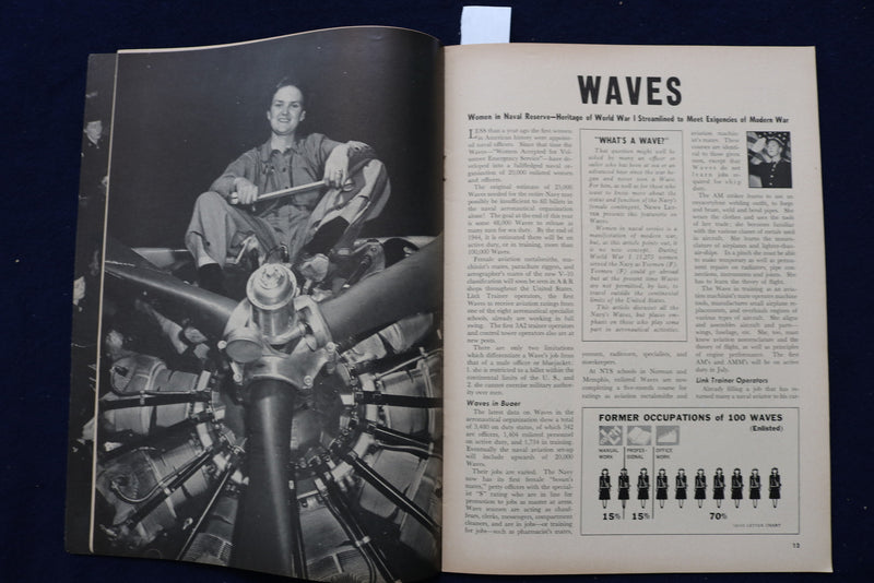 1943 JUNE 1 & AUGUST 1 BUAER NEWS LETTER MAGAZINE - LOT OF 2 - K 662