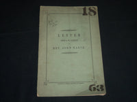 1847 LETTER FROM L. M. SARGENT TO REV. JOHN MARSH BOOK - BOSTON - J 4504