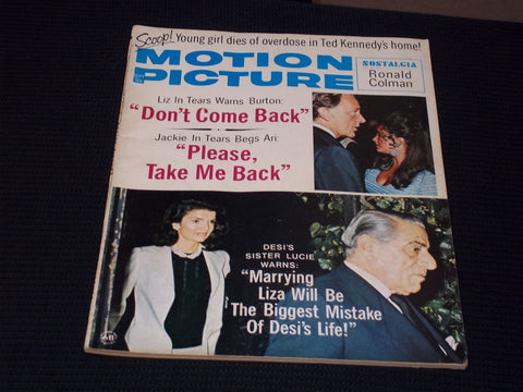 1972 SEPTEMBER MOTION PICTURE MAGAZINE - JACKIE KENNEDY FRONT COVER - E 16151