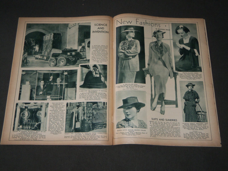 1934 MAY 5 MID-WEEK PICTORIAL MAGAZINE SECTION - FRANCIS DRAKE - J 3205
