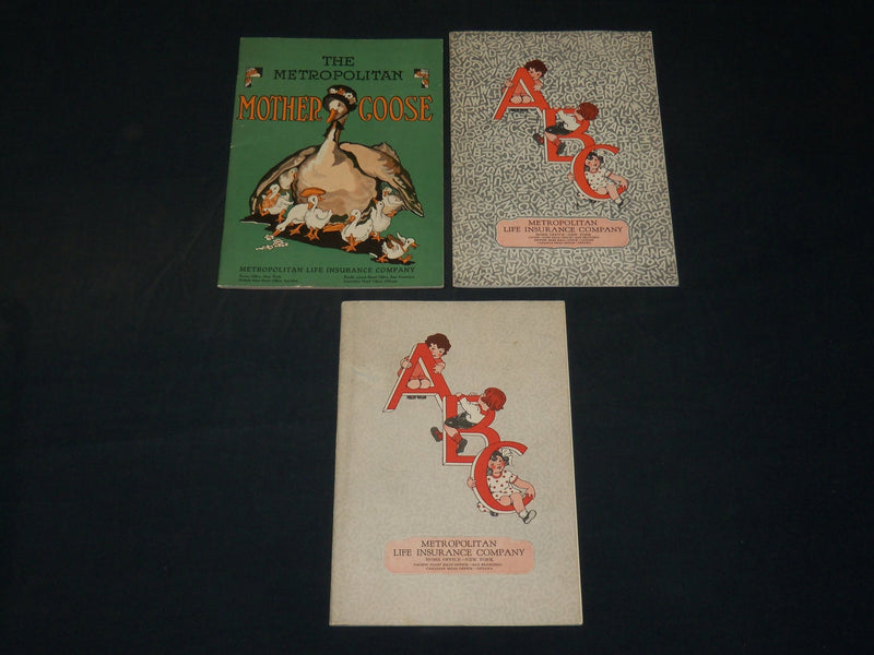 1940'S METROPOLITAN LIFE INSURANCE CO. CHILDREN'S BOOK LOT OF 3 - J 5876