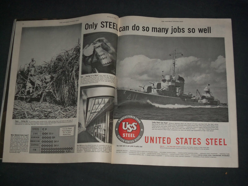 1953 JANUARY 17 THE SATURDAY EVENING POST MAGAZINE - ILLUSTRATED COVER -SP 2479N