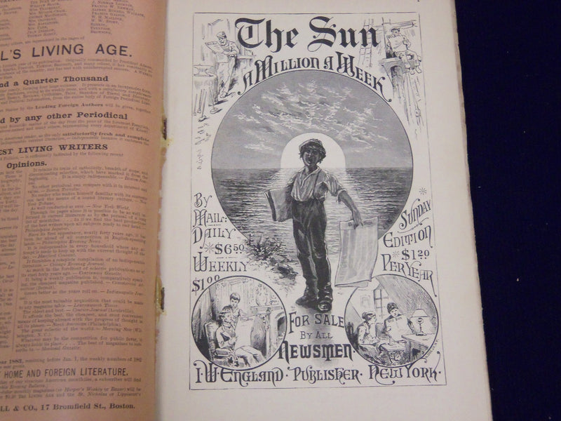 1883 THE ATLANTIC MONTHLY MAGAZINE LOT OF 4 ISSUES - GREAT WRITERS - WR 148