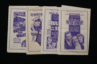 1940'S JOY THEARE PROGRAM - LOT OF 4 - BELZONI, MISSISSIPPI - K 2816