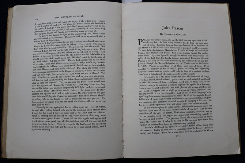 1925 JUNE THE MENORAH JOURNAL - LEWIS MUMFORD - K 1604