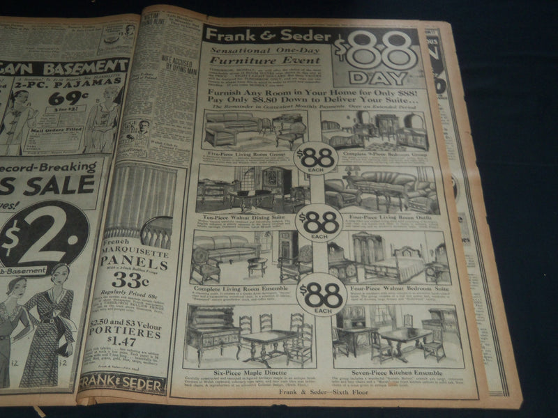 1931 NOVEMBER 15 PITTSBURGH SUN-TELEGRAPH - PITT DEFEATS ARMY 26-0 - NT 7528