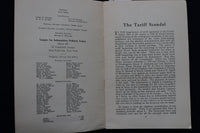 1930 THE TARIFF SCANDAL SOFTCOVER BOOK BY OSWALD GARRISON VILLARD - K 1557